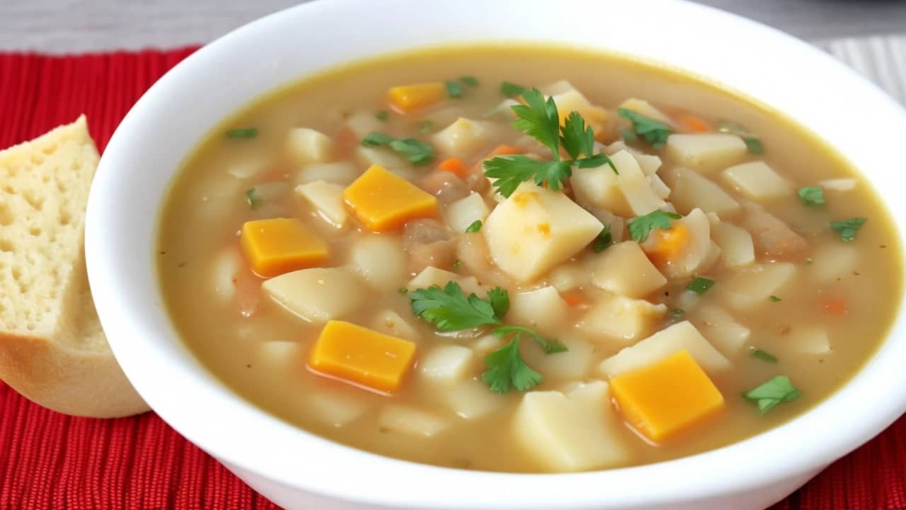 Sopa de mandioca